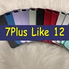 Уникальный матовый корпус для iPhone 7Plus, например, 12 квадратных шасси, корпус сделай сам для iPhone 7 + в серию iPhone 12 с плоскими краями