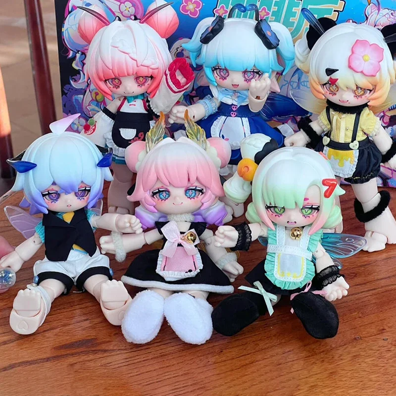 Фото Новая Kukaka Insect Cafe Serie Blind Box Toy Ob11 1/12 Bjd Action Doll Toy Caixa Surpresa Фигурка Милая модель Подарок на день рождения №5