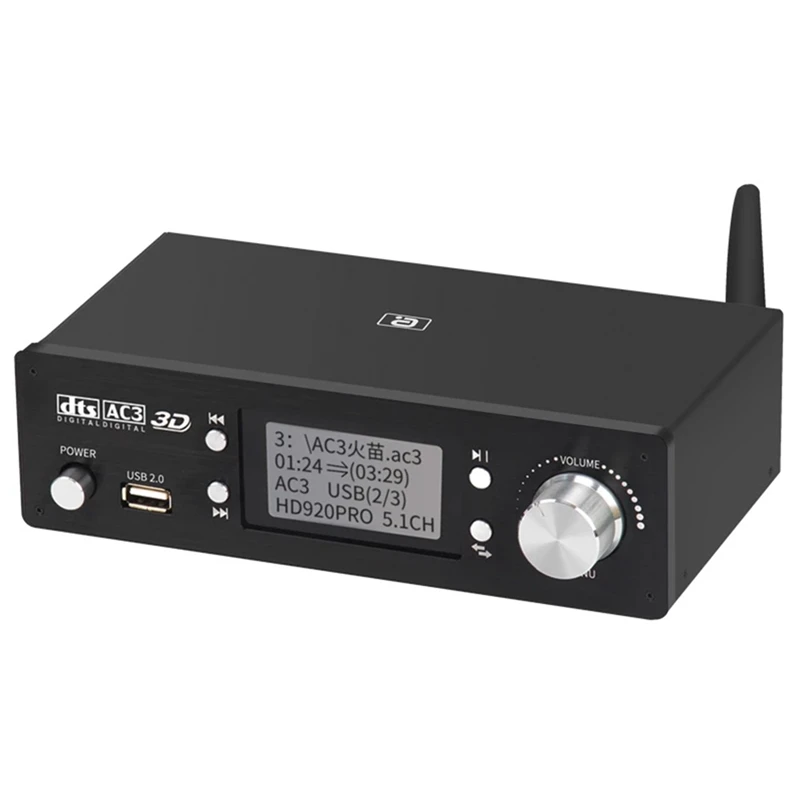 

HD920PRO 5.1CH HD аудио декодер Bluetooth 5,0 приемник для DOLBY атмосферs DTS AC3 4K 3D конвертер SPDIF ARC PCUSB DAC