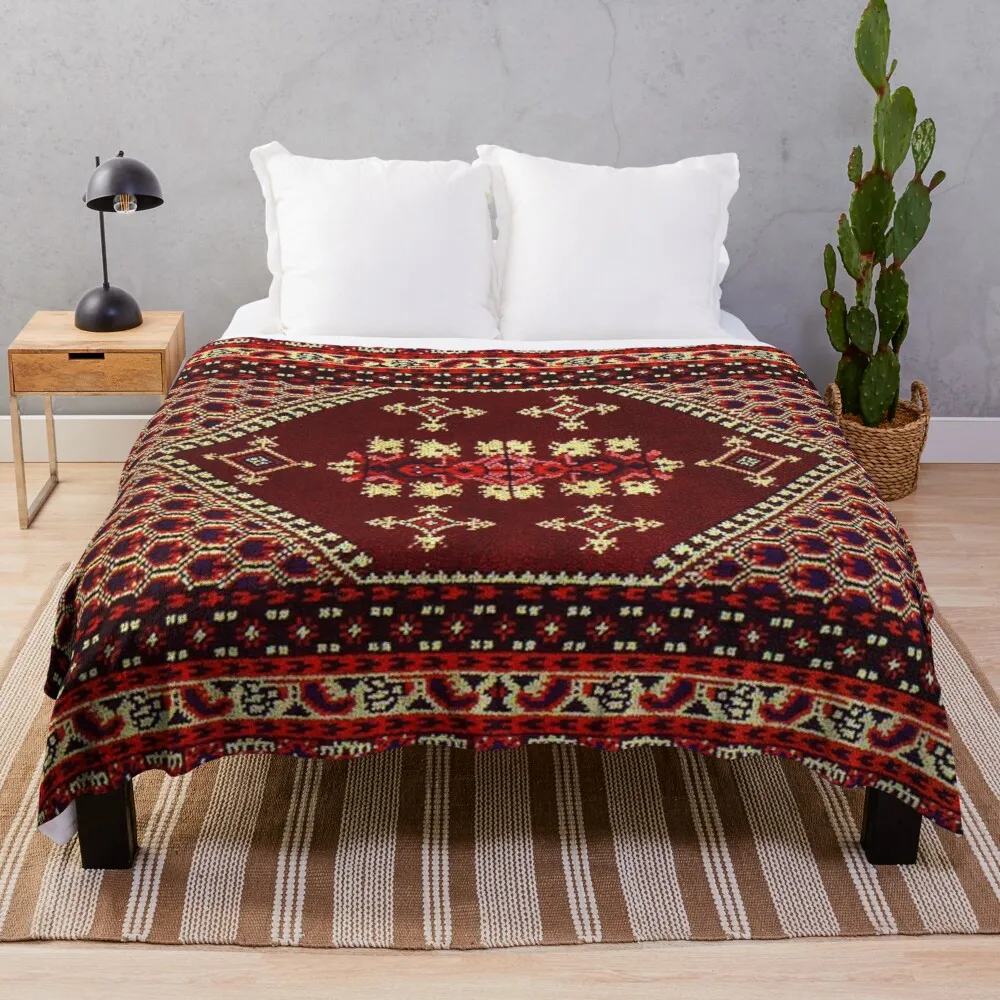

Authentic Moroccan Carpet Throw Blanket blanket luxury double summer blanket microfiber blanket Blanket fleece