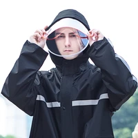 overall long raincoat reflective breathable waterproof sport poncho motorcycle raincoat outdoor thick poncho homme fishing dm50