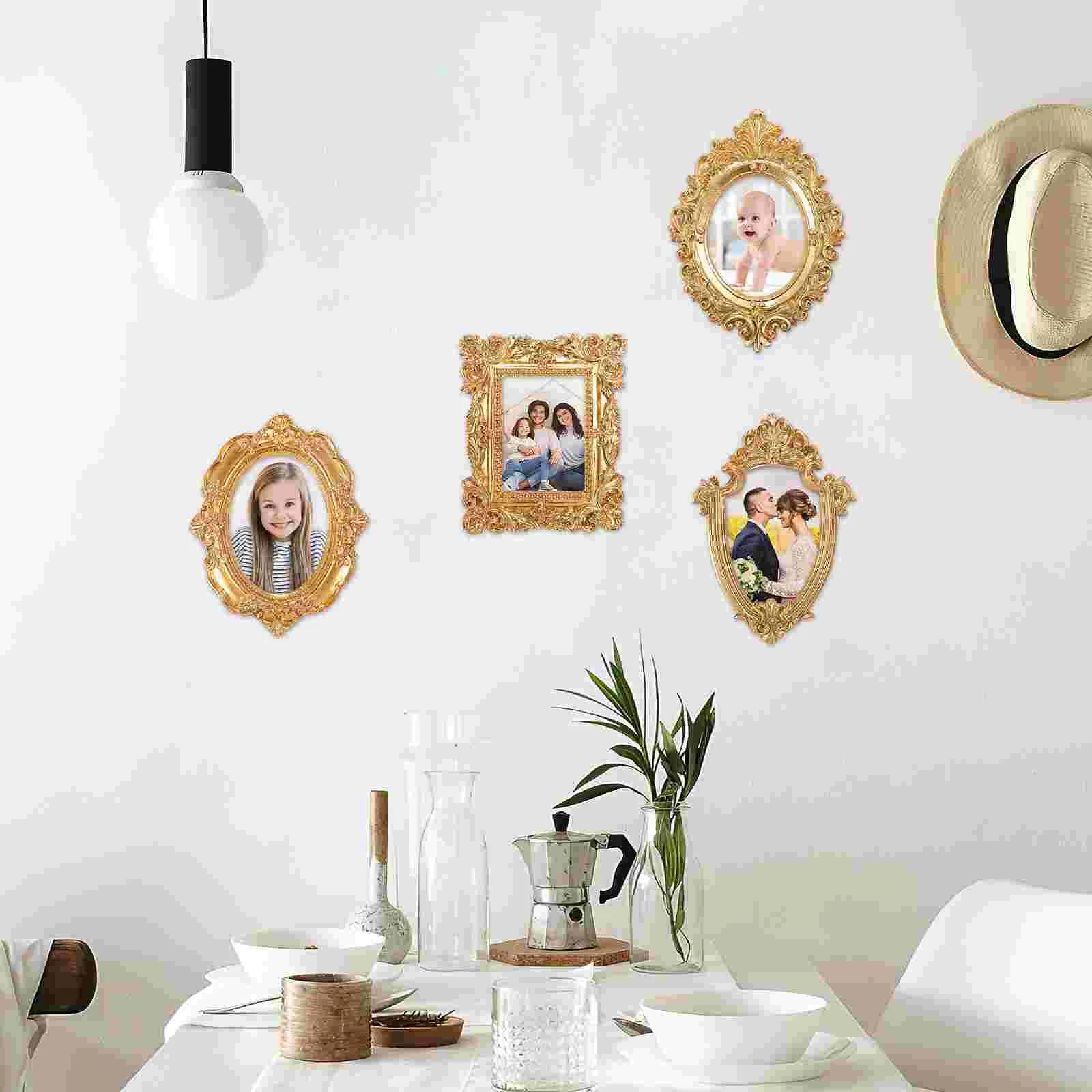 Золотые настенные рамки реквизит для фотографий мемориальная картина