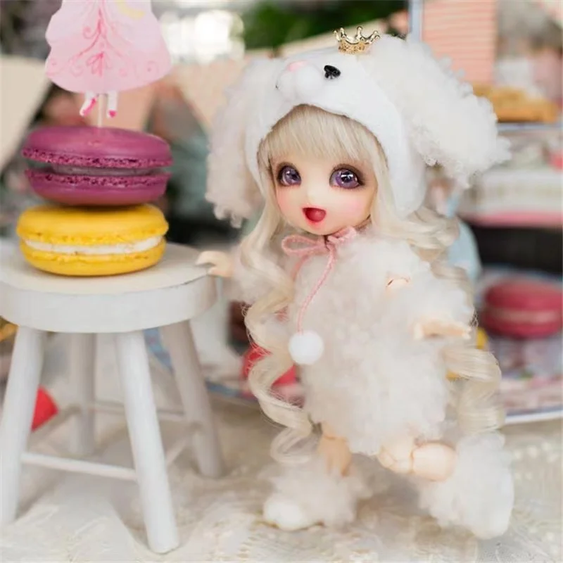 

1/8 BJD Doll 16CM SD Doll Handpainted Makeup Ball Jointed Fullset With Clothes 3D Eyes DIY Accessories Figure Toys For Girl Gift