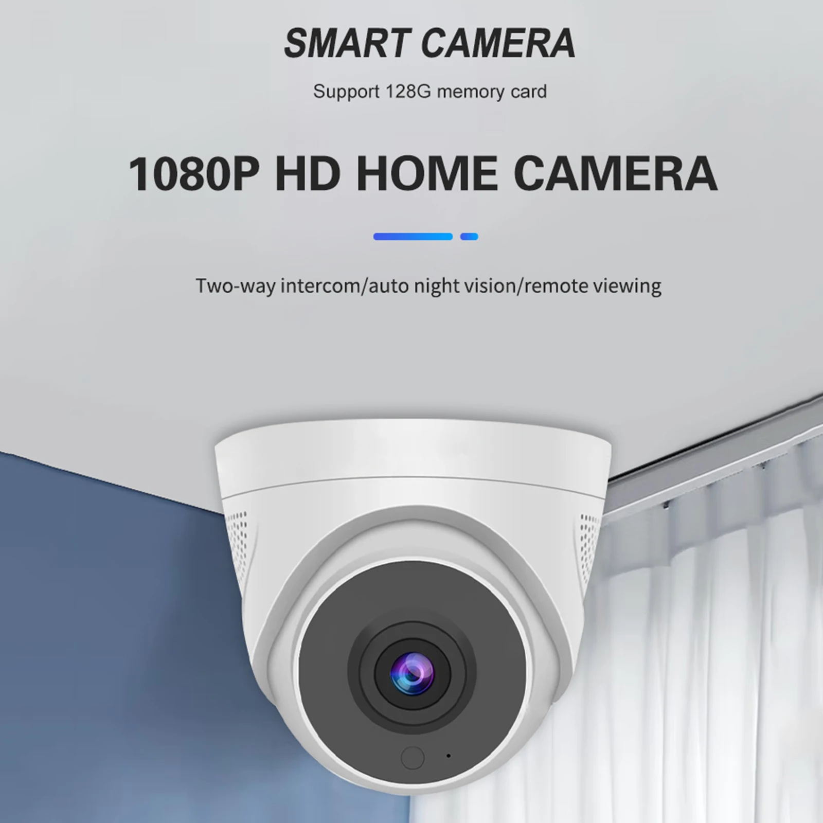

HD 1080P Home Camera Smart Home Indoor WiFi Wireless Surveillance Camera Automatic Tracking CCTV Security Baby Pet Monitor