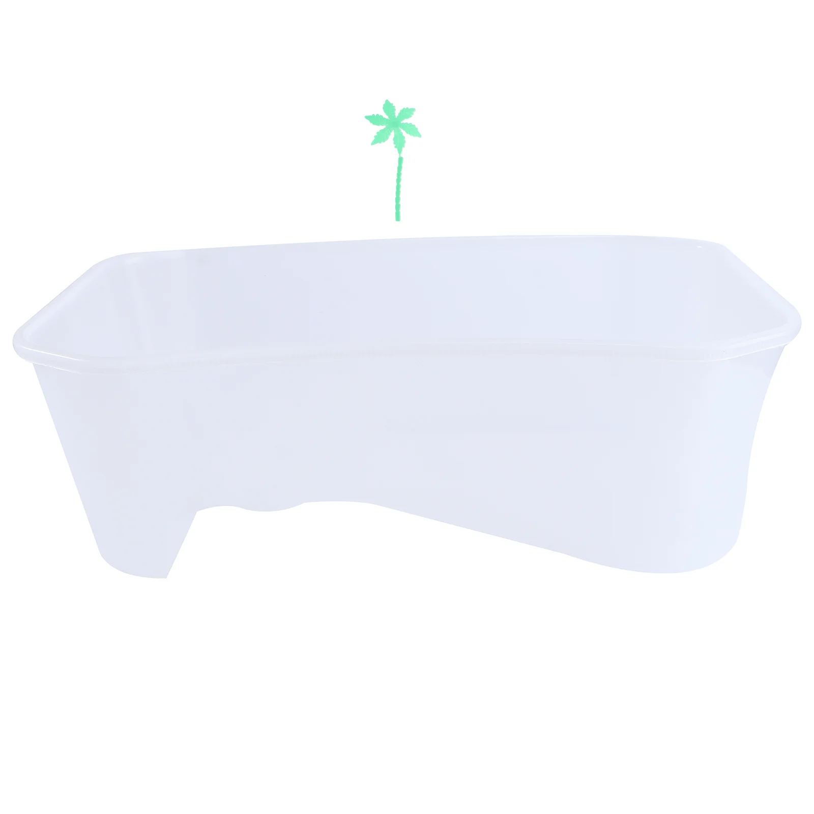 

Reptiles Amphibians Habitat Terrarium Vivarium Tank Breeding Box with Plastic Coconut Tree for Terrapin Tortoise Turtle Lizard
