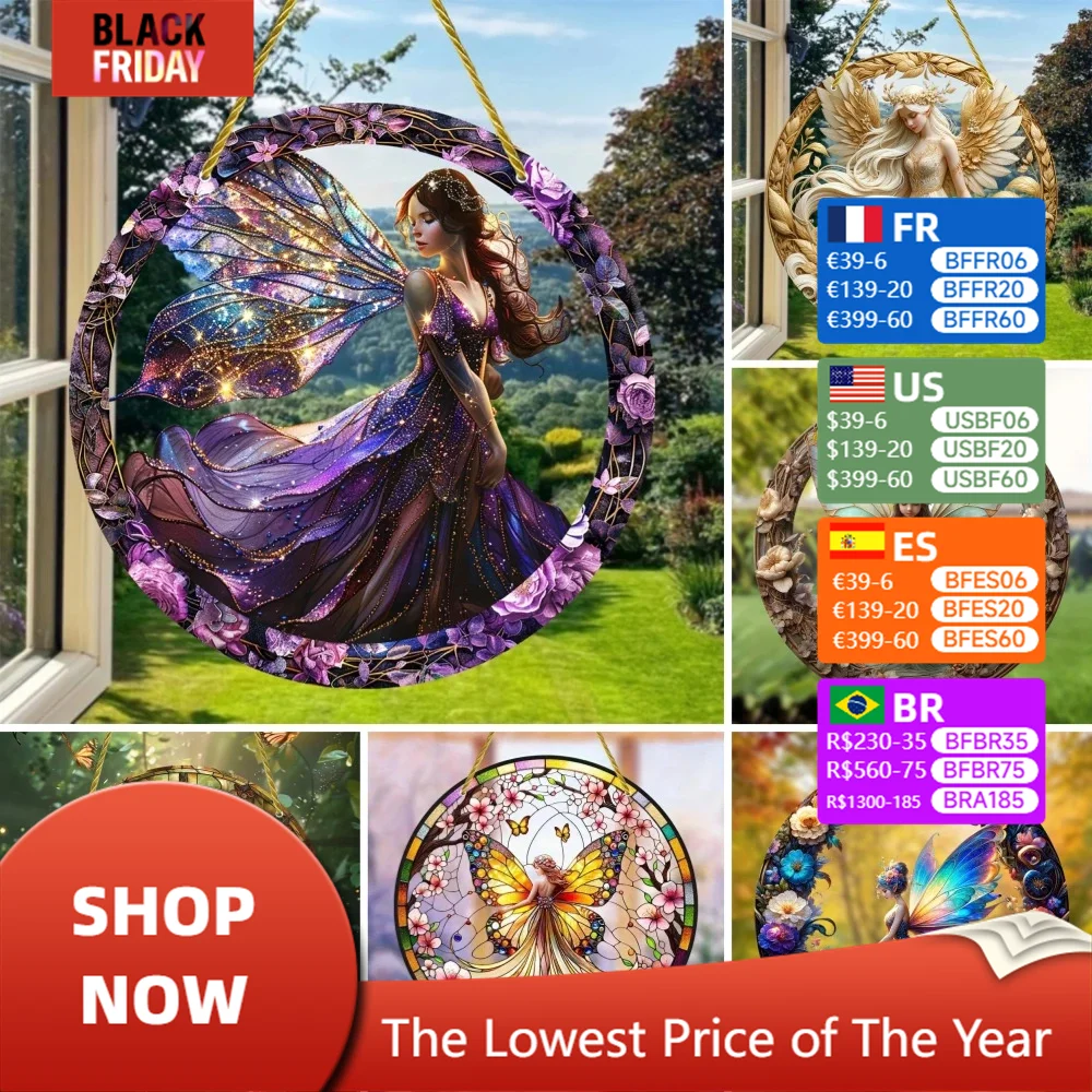 Очаровательная фея эльфа акриловая витрина Ловец солнца сезонный летний декор —