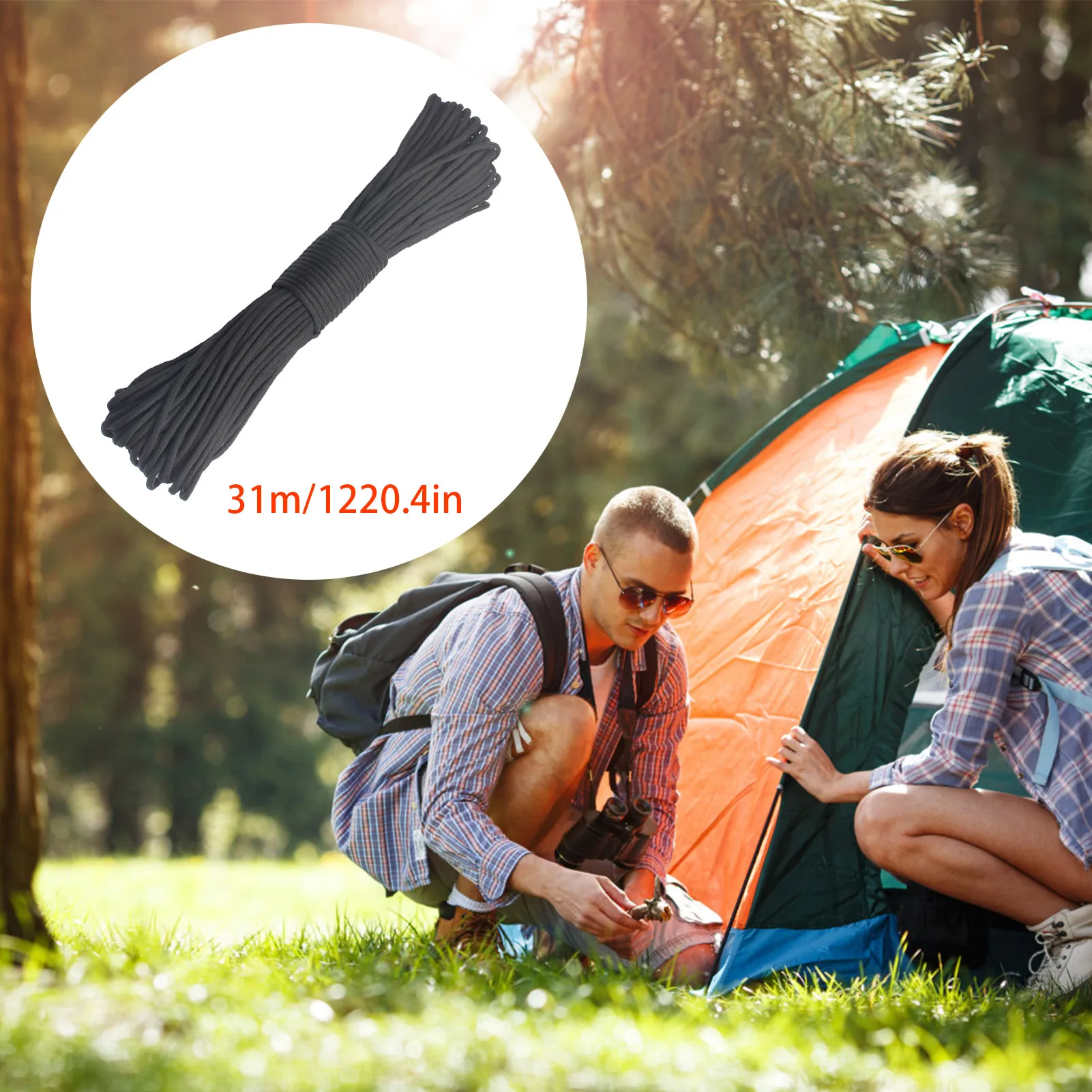 

Паракорд, 31 м, диаметр 4 мм, 7 нитей, Паракорд