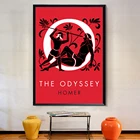 Постер Odyssey греческий эпос стихи Гомера винтажная обложка книги печать художественная живопись холст для украшения дома