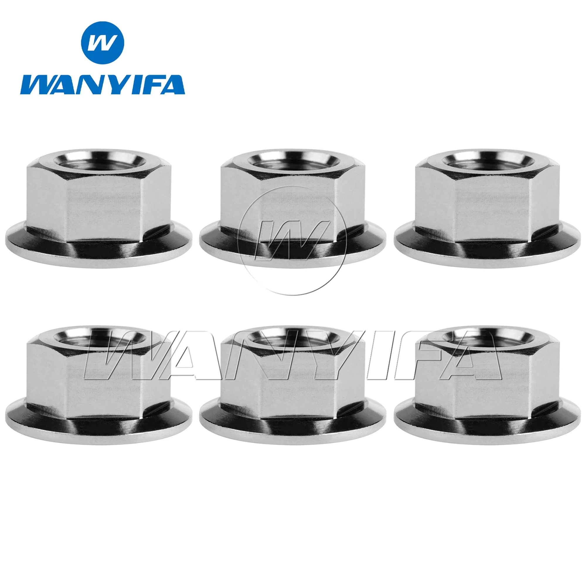 Титановые гайки Wanyifa M5 M6 M8 M10 M12 M14 M16 6 шт.