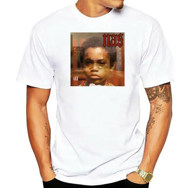 

Phiking Nas Illmatic It Was Written I Am Stillmatic XX Gods Son Ill Ether T Shirt Printing Short Sleeve Casual O-Neck Cotton