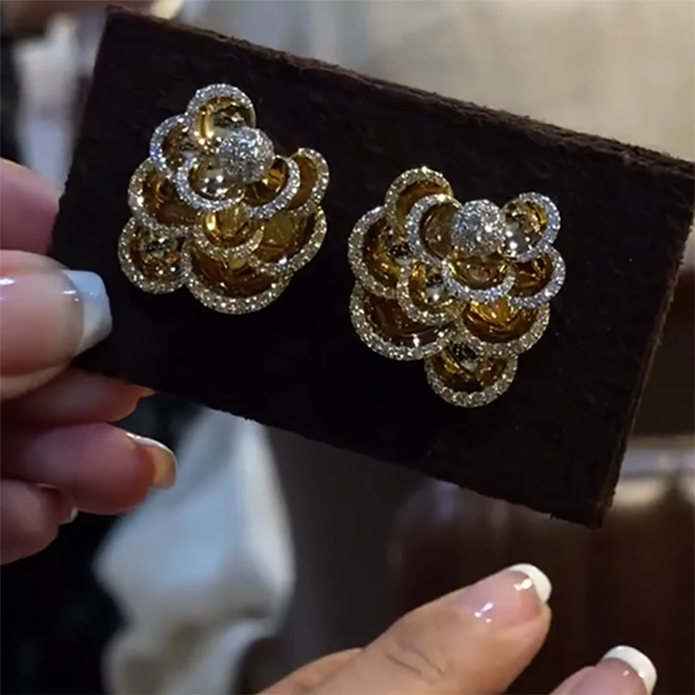 GODKI новый модный роскошный цветок цвет фотоэлемент Свадебная вечеринка полный