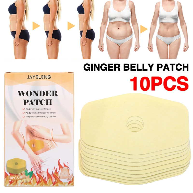 

10 шт., пластырь для похудения с имбирем