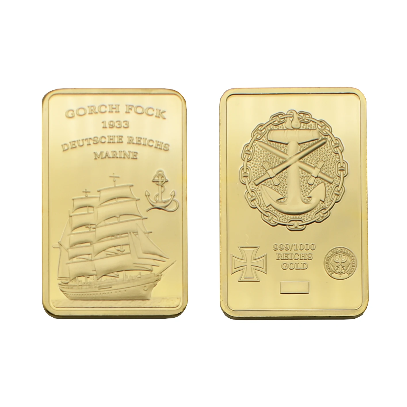 

Золотая монета немецкой морской пехоты olevo