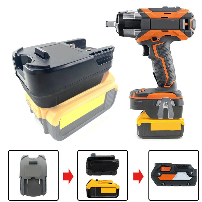 

Battery Adapter Converter for Milwaukee for Dewalt 18V 20V Li-ion Battery Convert To for Ridgid/AEG 18V Tool Electric Drill Use