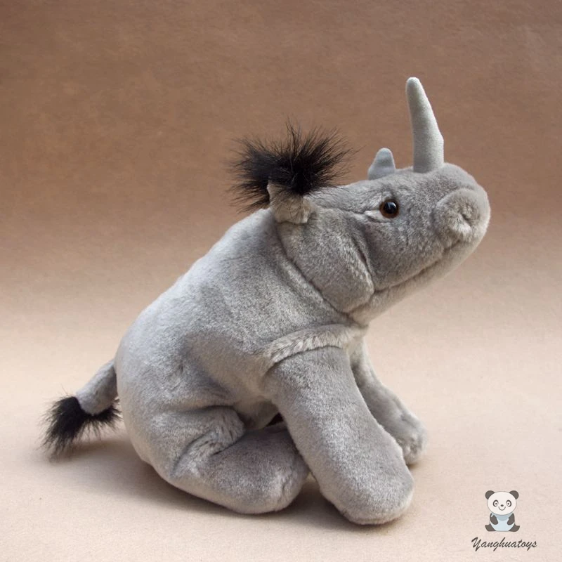 Stuffed Plush Animal Dolls Soft Toy Real Life Rhinoceros Model Present Women Holiday Gifts | &amp Animals