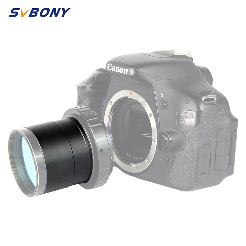 

SVBONY 2'' to T2 Telescope Eyepiece Camera Accessories Mount Adapter w/ M42*0.75 Thread to Accept 2" Filter