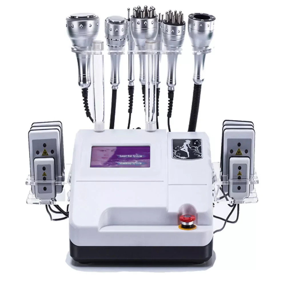 

9 в 1 Вакуумный лазерный радиочастотный 80K лазер Cavi Lipo ультразвуковой аппарат для липосакции и кавитации для похудения для спа