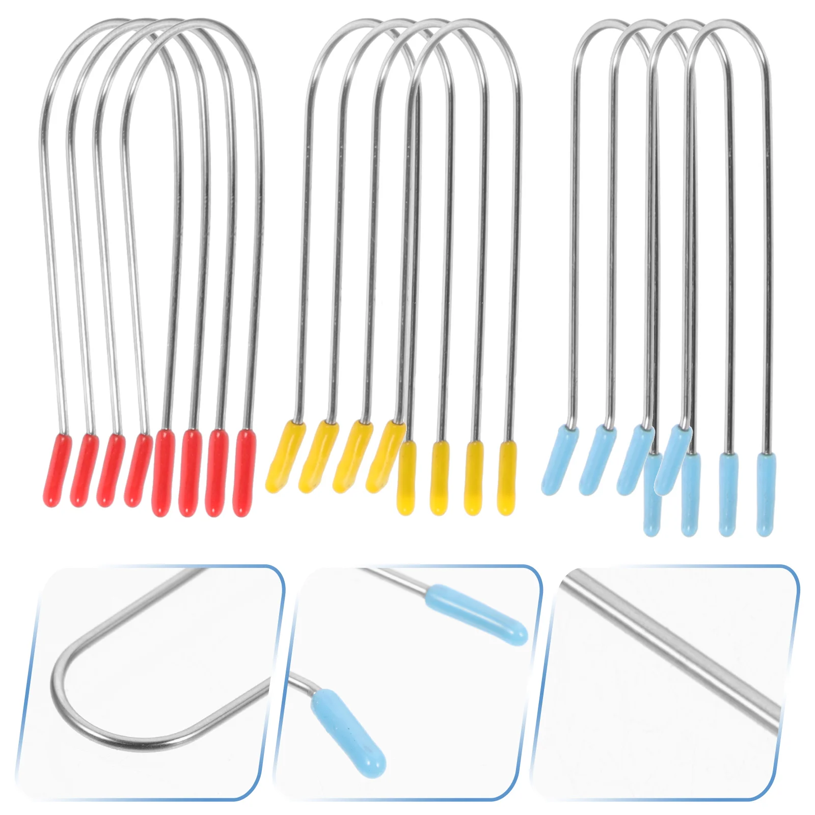 

Fomiyes Hot Curler Clips Replacement Metal Wire Hot Curler Clips U-Shaped Hot Roller Securing Pins Women Girls Hair