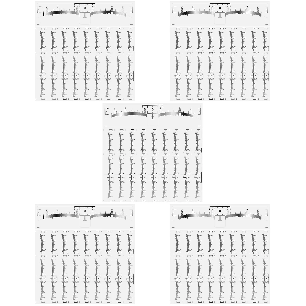 

Eyebrow Tattoo Ruler Marker Shaper Disposable Professional Line Stencil Kit Positioning Measurement Convenient