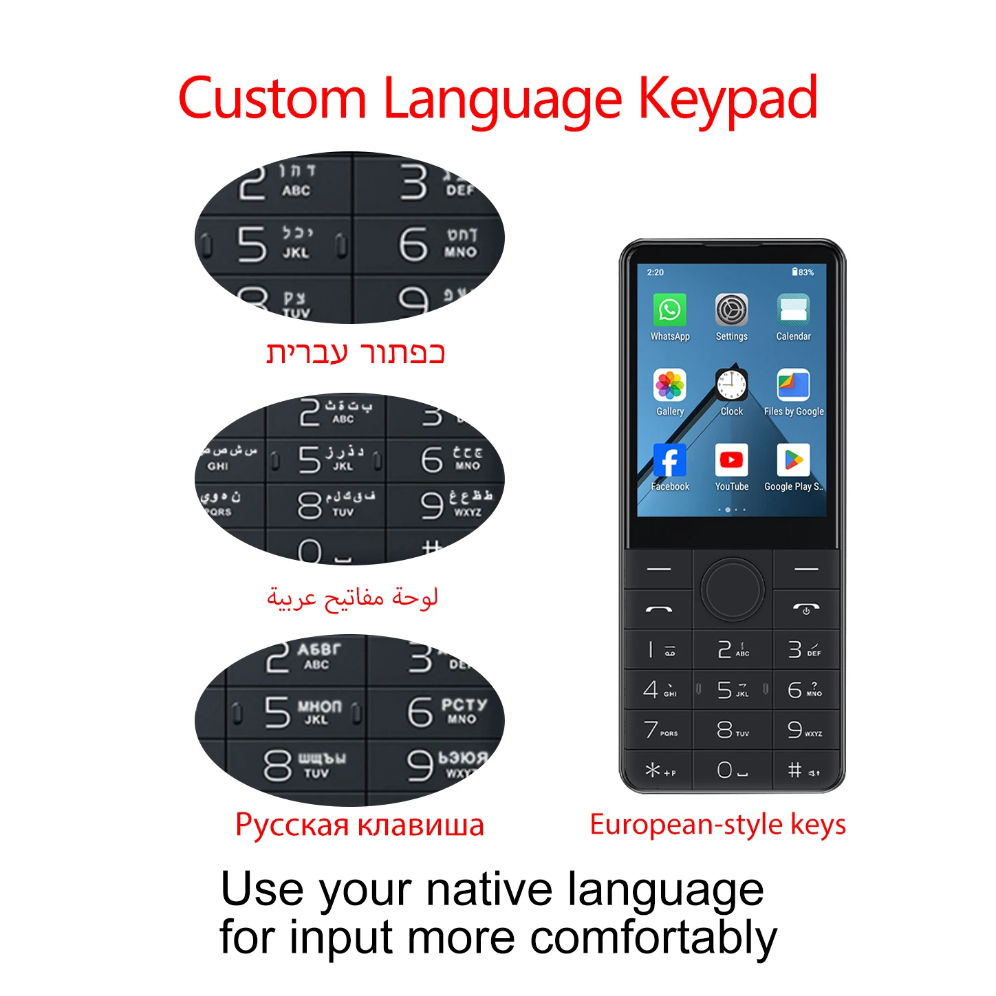 Фото Смартфон DOOV R17 4G без камеры, экран 2,8 дюйма, 3 ГБ+32 ГБ, Google Play, две SIM-карты, Bluetooth, физическая клавиатура, мобильный телефон, 2100 мАч №2