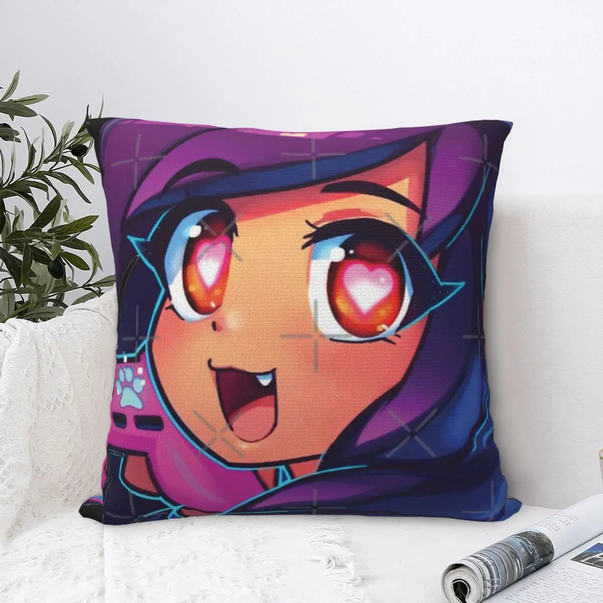 Aphmau с видеоиграми наволочка