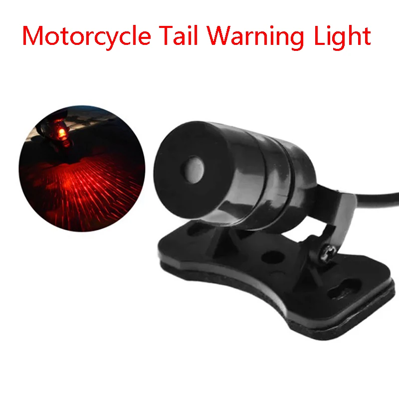 

Cool Motorcycle Tail Warning Light Laser Fog Lamps Waterproof Moto Rear Braking Reversing Lights Driving Safety Motorbike Refit