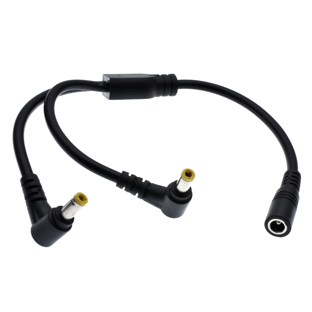 

18AWG DC 5,5 мм * 2,5 мм Питание 2 штекера на 1 гнездо распределитель адаптер разъем кабель 12 В для CCTV камеры светодиодная полоса
