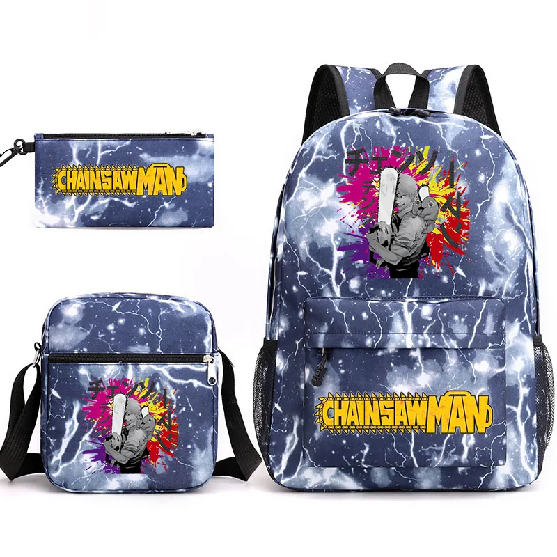 

Chainsaw Man Animated Printing Bag Casual Bag Various Colors Kids Bag Teen Student School Bag Boys Girls Bag Kids Backpack