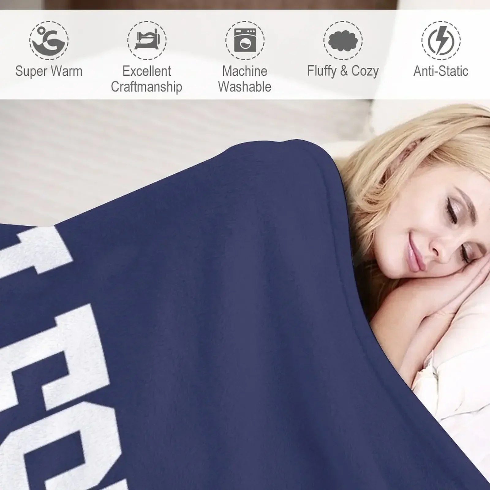 Wellesley - изогнутое одеяло со шрифтом колледжа мягкий плюшевый плед для дивана