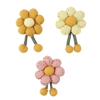 6 pcs handmade materials diy ornament brooch flower action patch sock bag personality accessory hairpin phone case appearance