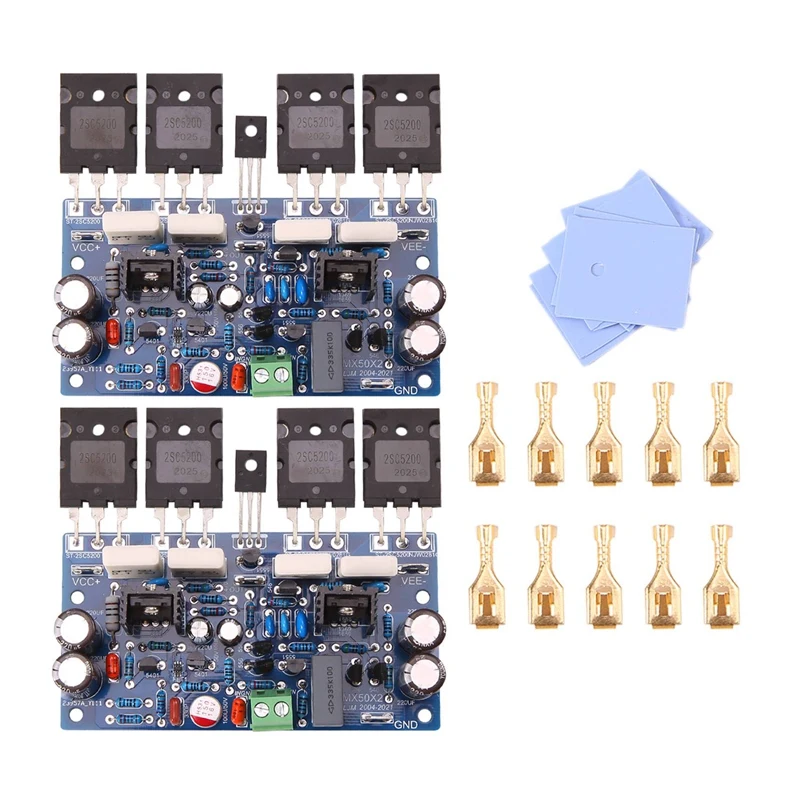 

2 шт., двухканальный усилитель мощности MX50X2 200W8R
