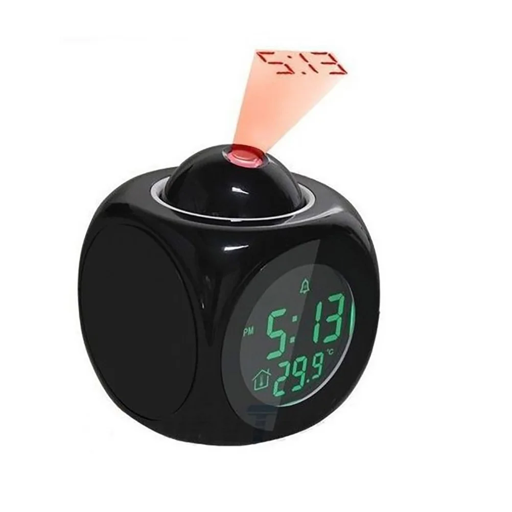 

Multifunctional Projection Alarm Clock with LED Voice Talking Function Digital Alarm Clock 12 /24 Hour With Snooze Hourly Chime