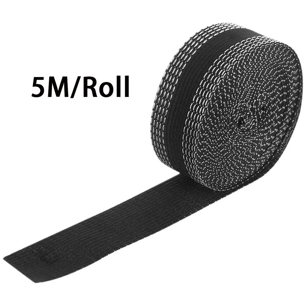 

5m Self-Adhesive Pants Mouth Paste Black Polyester Iron-On Patches For Pants Edge Shorten Repair Pants Hand Tool