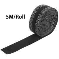 5m self adhesive pants mouth paste black polyester iron on patches for pants edge shorten repair pants hand tool