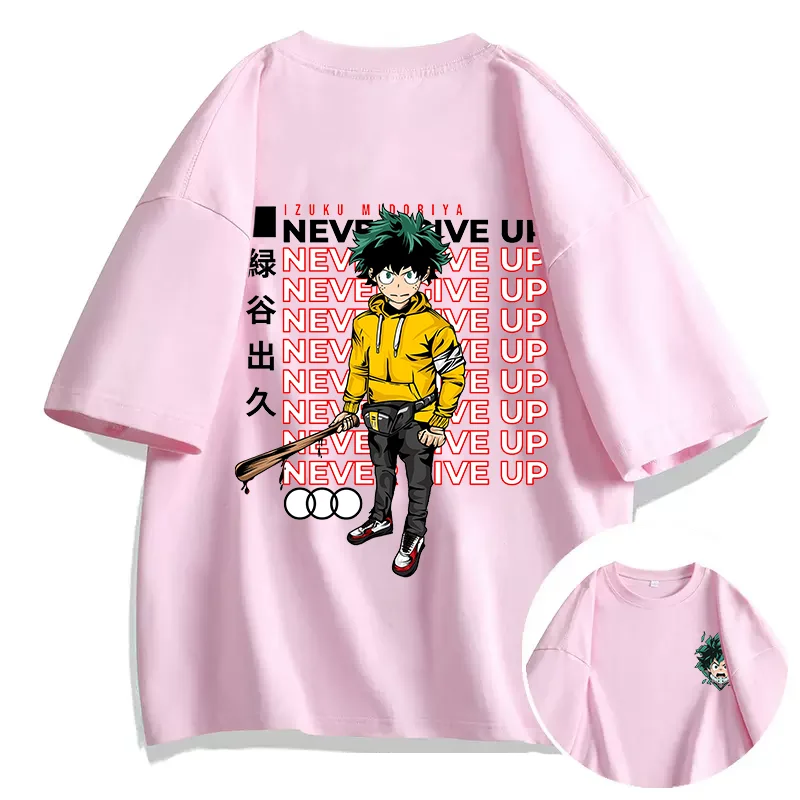 Аниме My Hero Academia IZUKU MIOORIYA футболка с принтом пара студенческая уличная спортивная