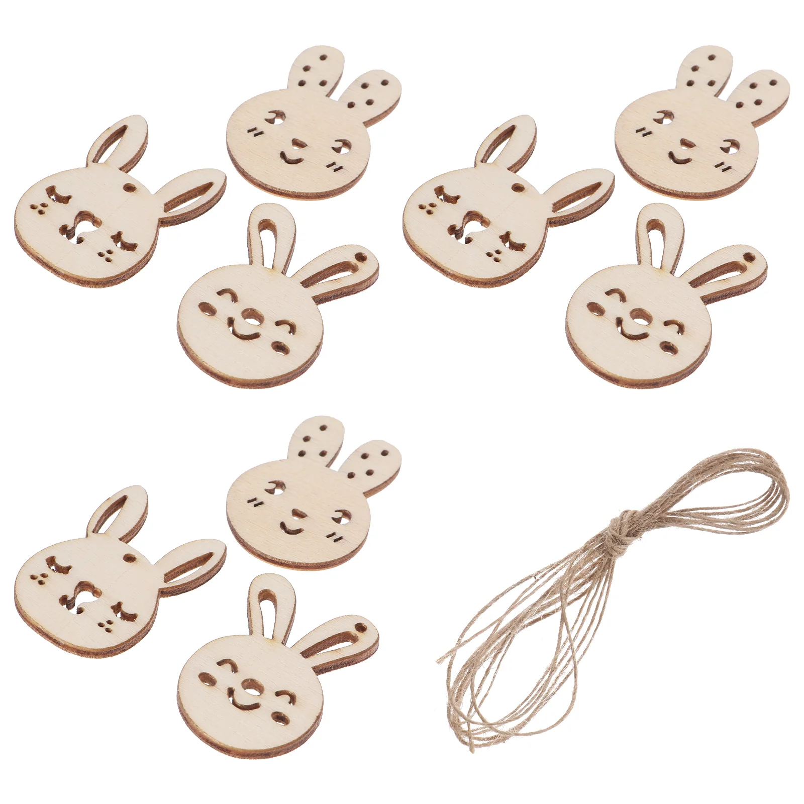 

50pcs Diy Rabbit Cutouts Tree Embellishments Party Decoration Rabbit Ornaments