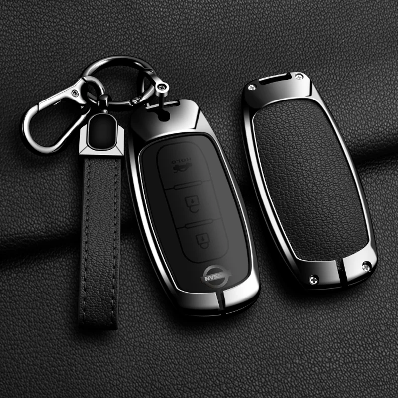 Новый модный автомобильный чехол для ключей из сплава полное покрытие Nissan X-Trail t30