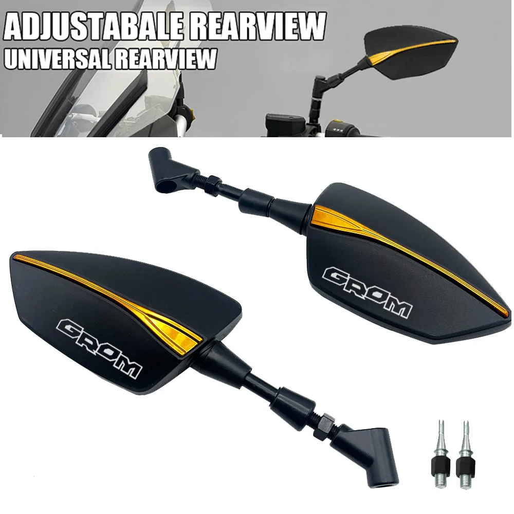 

For Honda MSX125 Grom125 Grom MSX 125 2013 - 2022 2021 2020 10mm Motorcycle Adjustabale Rearview Rear View Mirrors Side Mirror