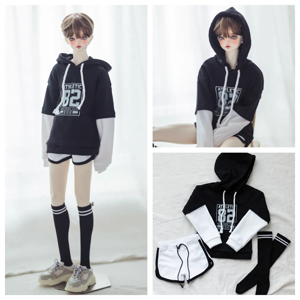 1/4 1/3 весы BJD одежда толстовки + шорты носки комплект одежды для BJD/SD MSD SD13 POPO68 Longhun73