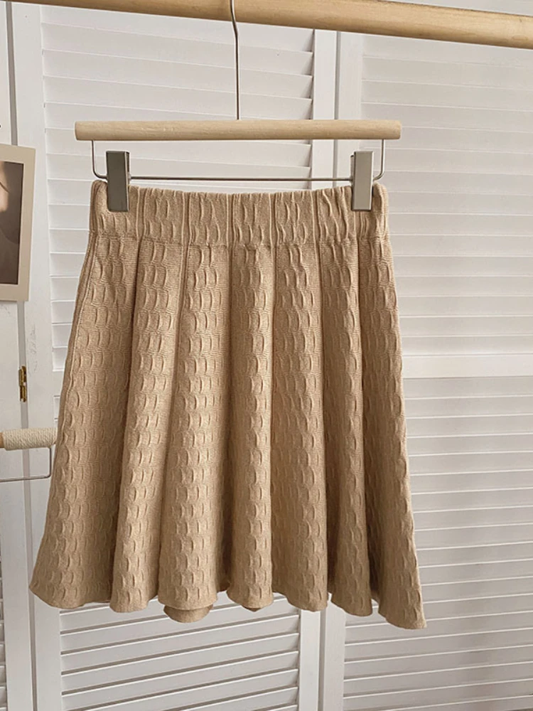 

Женская трикотажная юбка с эластичной талией, Осень-зима 2022