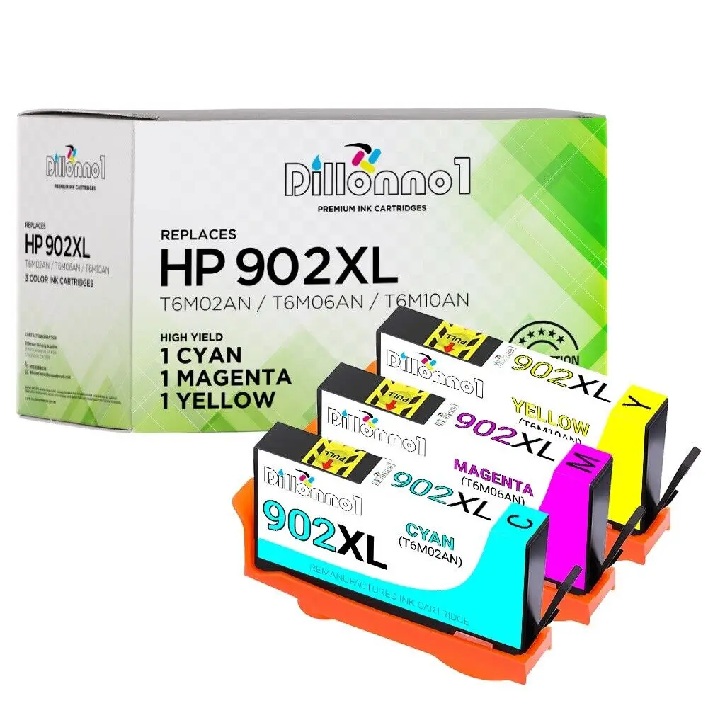 

3 Pack 902 XL Ink Cartridges for HP Officejet Pro 6960 6968 6970 6975 6978