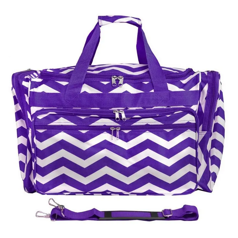 Chevron 19-inch Duffel Bag, Navy White