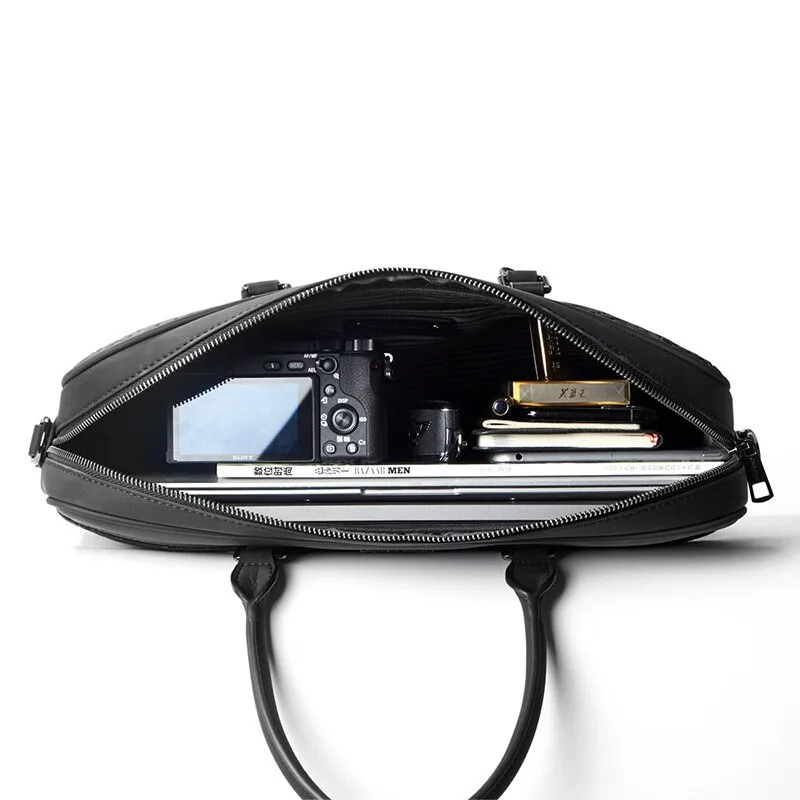 Мужская сумка из натуральной воловьей кожи деловая вместительная на одно плечо