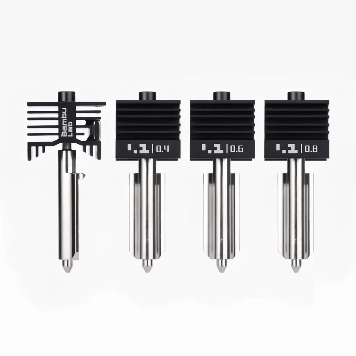 Фото Форсунка Bambu Hotend H2D для лазера H2D, закаленная сталь, быстросменная насадка с горячим концом для лазера Bambu H2D №1