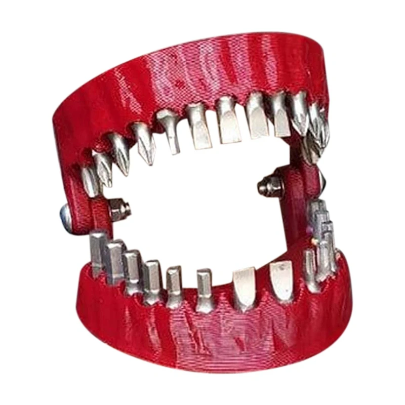 

Держатель для зубных бит, конструкция зубцов вмещает до 28 бит для шестигранных бит 1/4 дюйма и переходника для привода