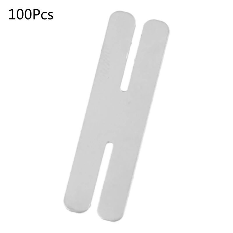 

100 шт., H-образные никелированные стальные ленты, фитинги для сварки аккумулятора, долговечные 367D