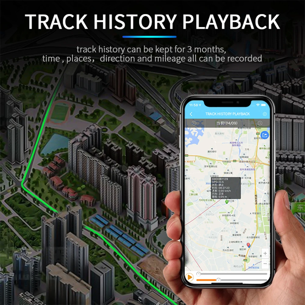 Мини GPS-трекер автомобильный портативный с аудио GPS-локатор для автомобиля