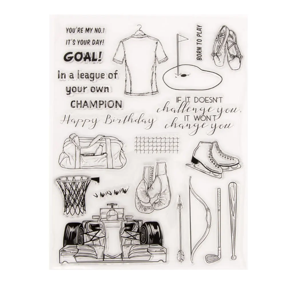 

1 шт., силиконовые штампы с надписью «It's Day»