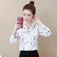 fashion woman blouses 2022 spring autumn pullover white chiffon blouse female long sleeve shirts tops women shirt office lady