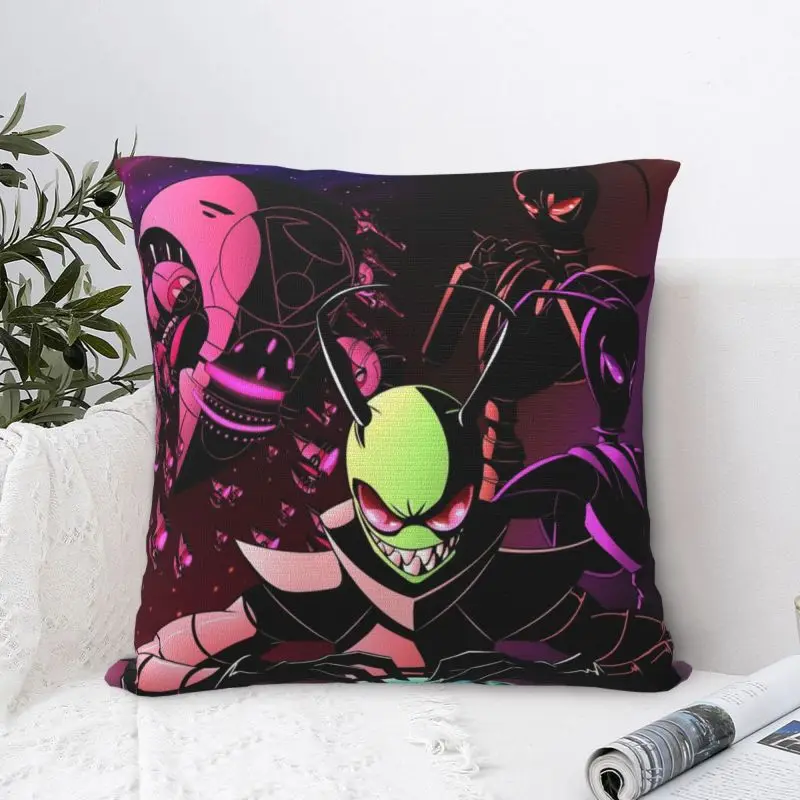 Фото Пользовательские чехлы для подушек I-Invader Z-Zim с героями мультфильмов, декоративные квадратные наволочки для дивана и дома №5